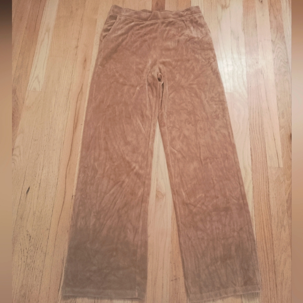 MONROW LADIES WOMENS XL VELOUR SWEATPANTS PANTS EXC SHAPE $98
